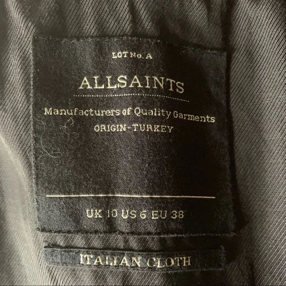 AllSaints Sharr Wool Coat - Picture 6 of 6